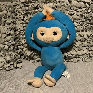 Blue and Orange Plush Stuffed Animal monkey